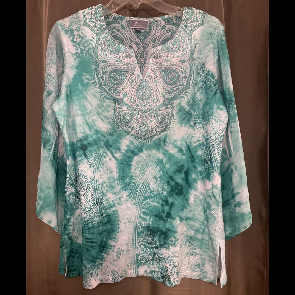JM Collections Tie Dye Blouse Medium